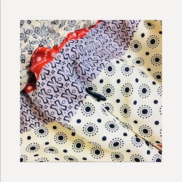 Gypsy 05 Multi Print Silk Racer Back Mini Dress Sz M - Picture 7 of 9